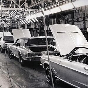 1968 Mustang And Cougar assembly line