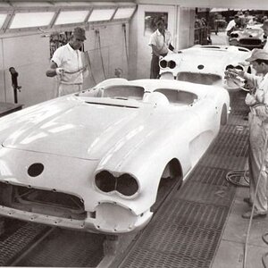 1958 Corvette Paint Shop
