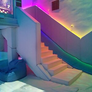 adult soft play stairs and slide