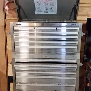 40" stainless steel roller cabinet