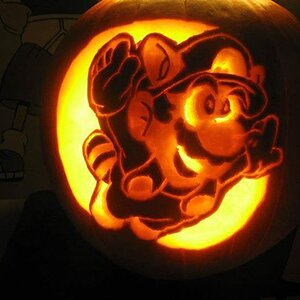 Super Mario Pumpkin Carving