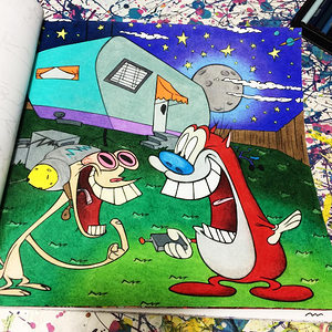 Ren and Stimpy Coloring Page