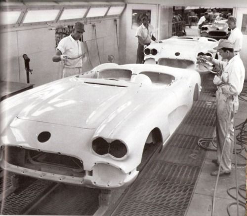 1958 Corvette Paint Shop
