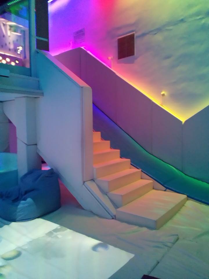 adult soft play stairs and slide