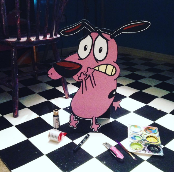 Courage The Cowardly Dog Painting