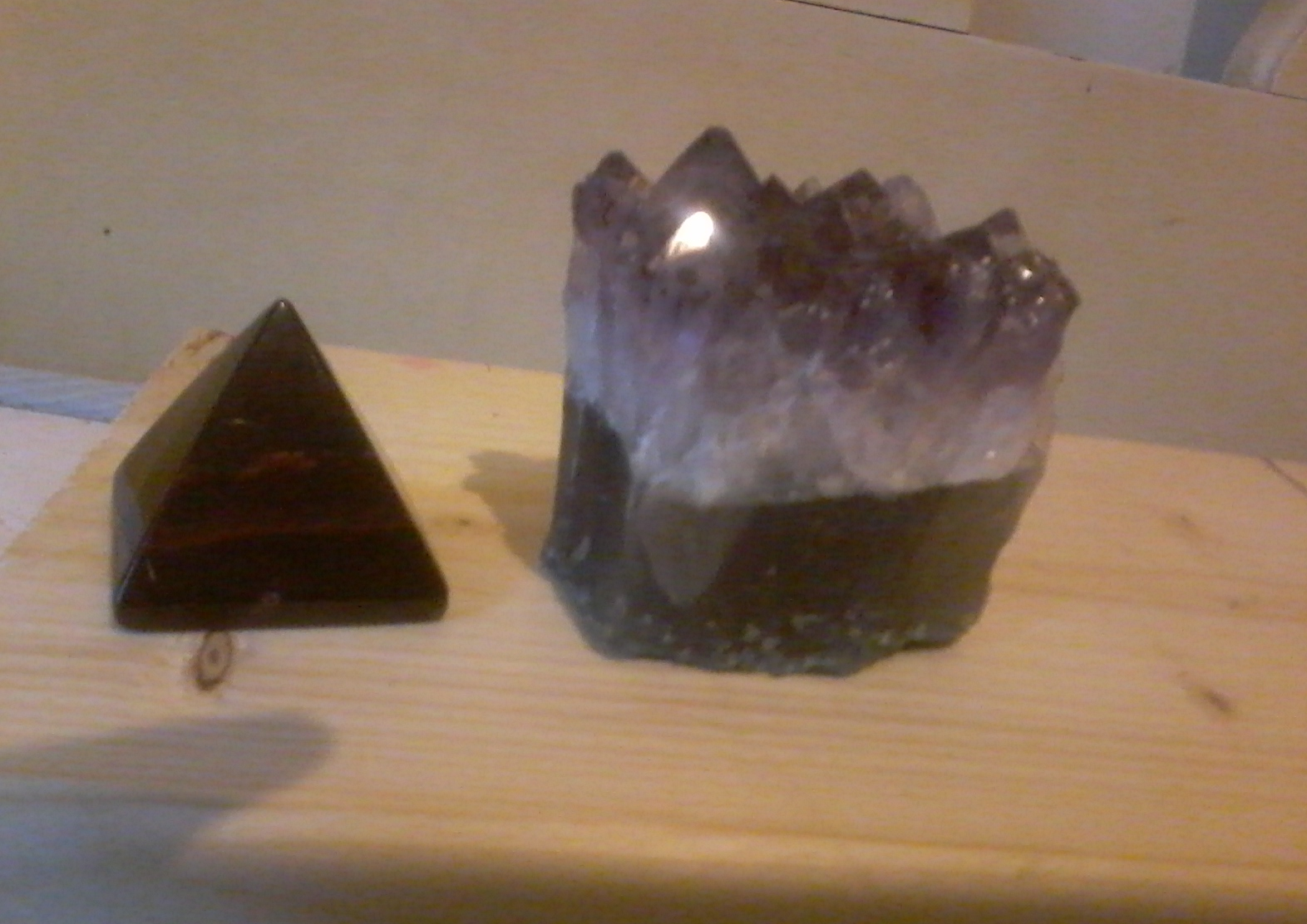 Pyramid and geode