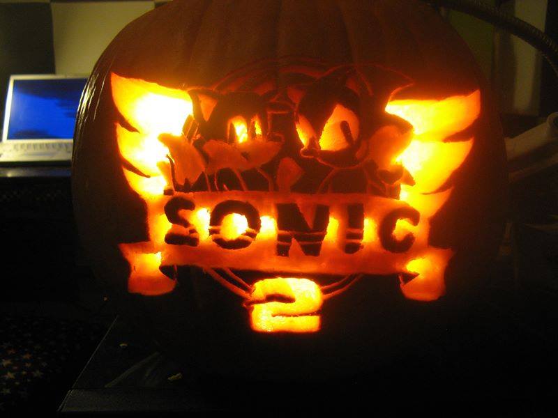 Sonic 2 Pumpkin Carving